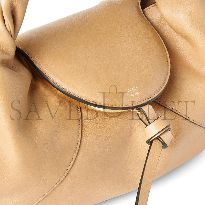 F**di spy small beige leather bag 8br838ayctf1i73 (32*18*12cm)
